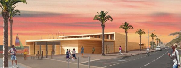 centre voile, Frejus, architecte, plan