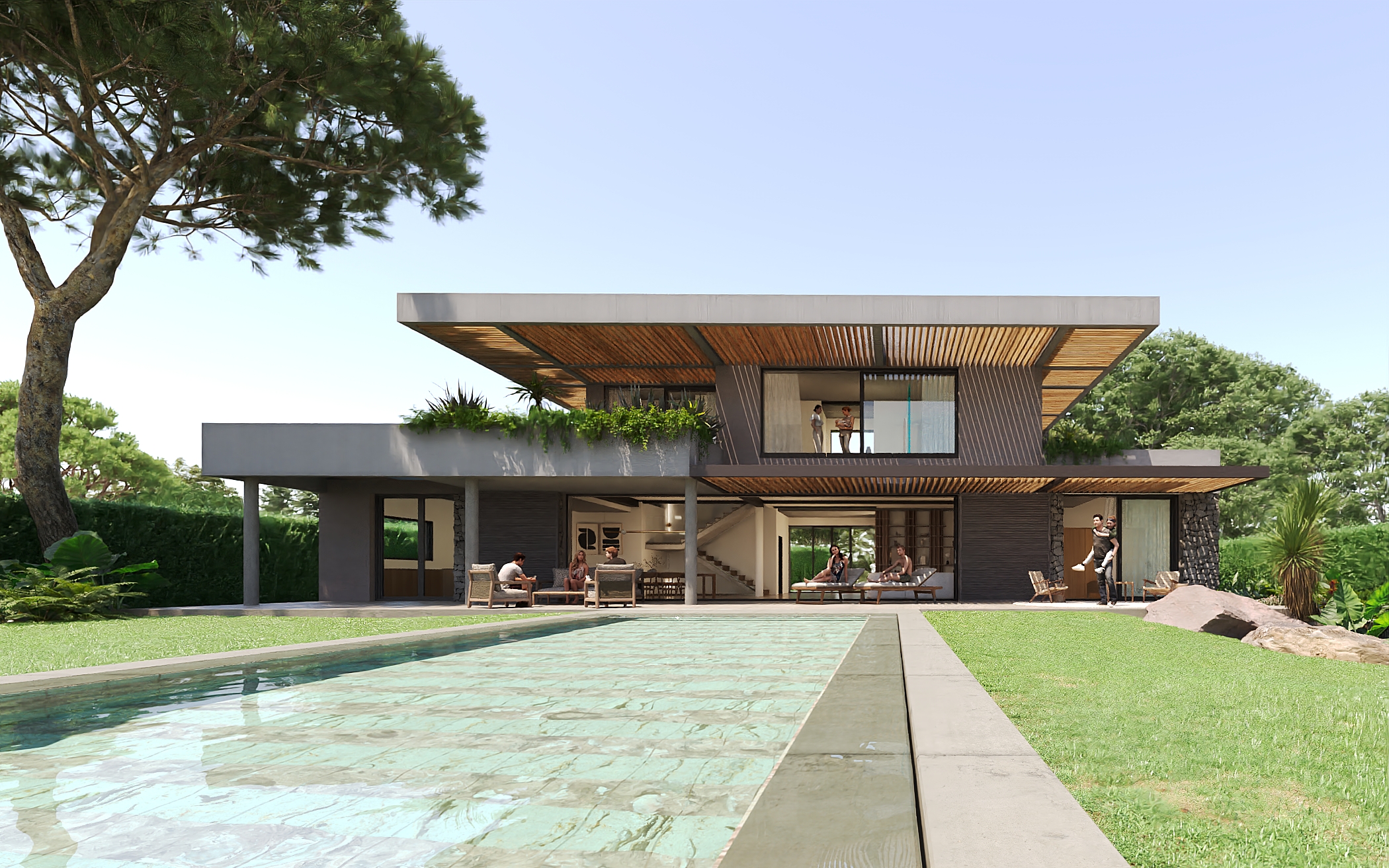 TEST VUE EXTERIEURE PISCINE